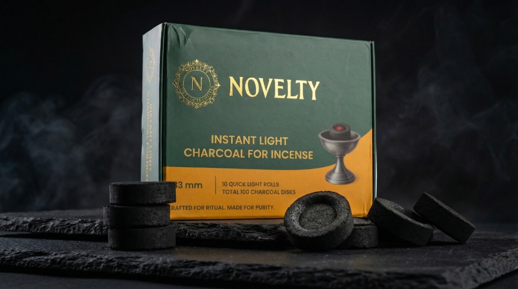 Incense rituals with fruit wood charcoal