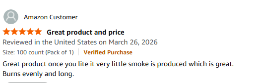 Amazon review by Patricia J.